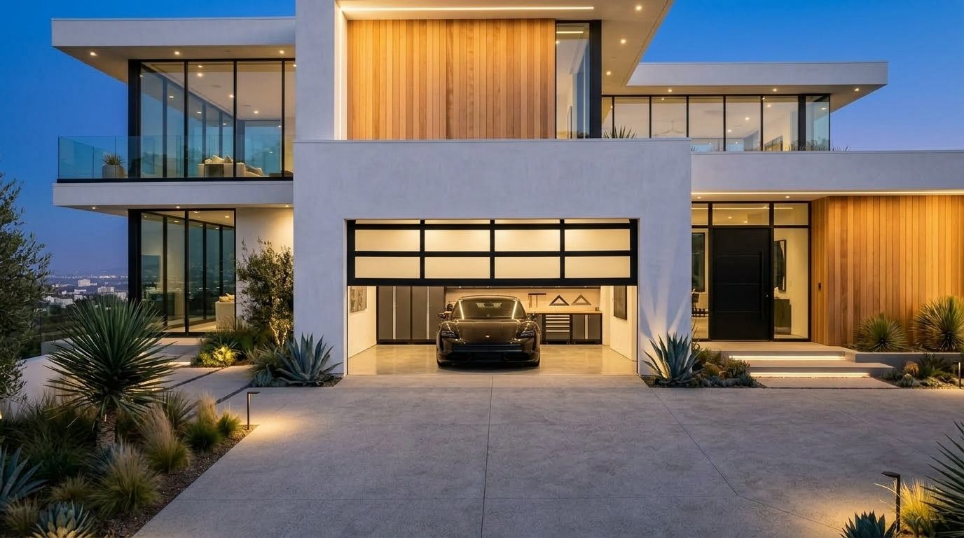 Ferguson Local Garage Door Garage Door Gliding Open Revealing Warm Illuminated Interior